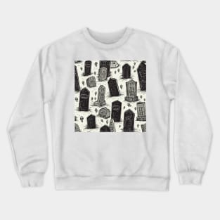 Halloween Decorations 28 - Graveyard/Tombstones Crewneck Sweatshirt